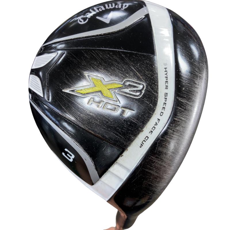 【中古】 キャロウェイ X2 HOT  3W フェアウェイウッド FW X2 HOT(公明正大通い路) (フレックスS) メンズ 成人男性用 右利き 右用 C序列付ける ゴルフ野球クラブ