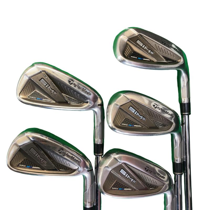 【中古】 テーラーメイド SIM2 MAX 5S アイアンセット IR KBS MAX MT85 JP (フレックスS) メンズ 男性用 右利き 右用 Dランク ゴルフクラブ 35,430円