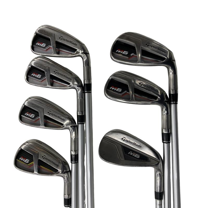 【中古】 テーラーメイド M6 8S アイアンセット IR FUBUKI TM6(2019 アイアン) (フレックスS) メンズ 男性用 右利き 右用 Cランク ゴルフクラブ