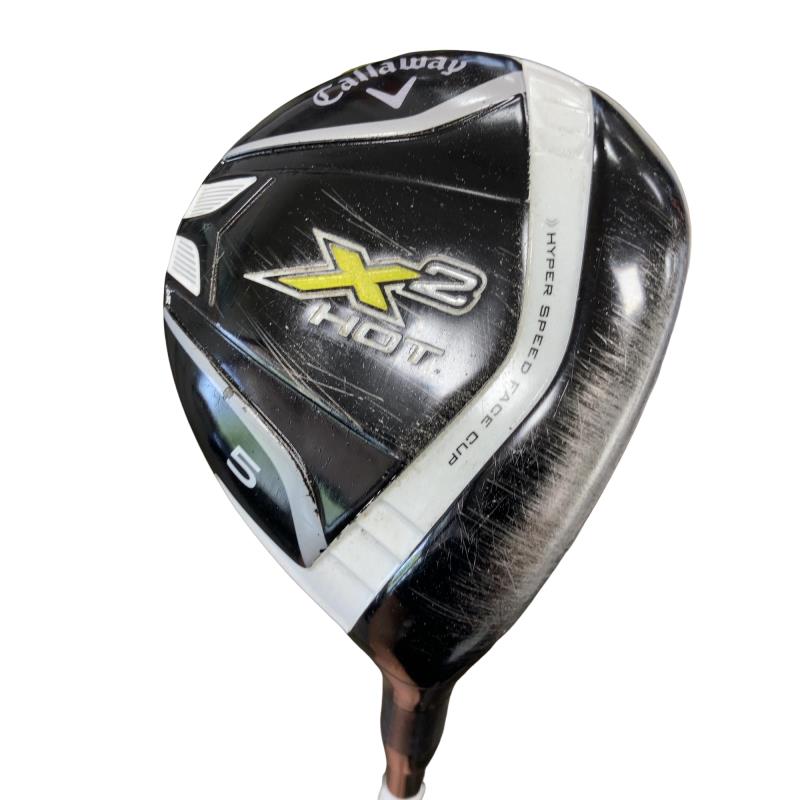 【中古】 キャロウェイ X2 HOT  5W フェアウェイウッド FW X2 HOT(公明正大通い路) (フレックスS) メンズ 成人男性用 右利き 右用 C序列付ける ゴルフ野球クラブ