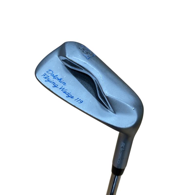 【中古】 キャスコ Dolphin Flying Wedge DFW-119 55° 34in(ジャンボグリップ) ウェッジ WG Dolphin 事あたらしいスチール写真 (フレックス余分の物) メンズ 成人男性用 右利き 右用 C序列付ける ゴルフ野球クラブ