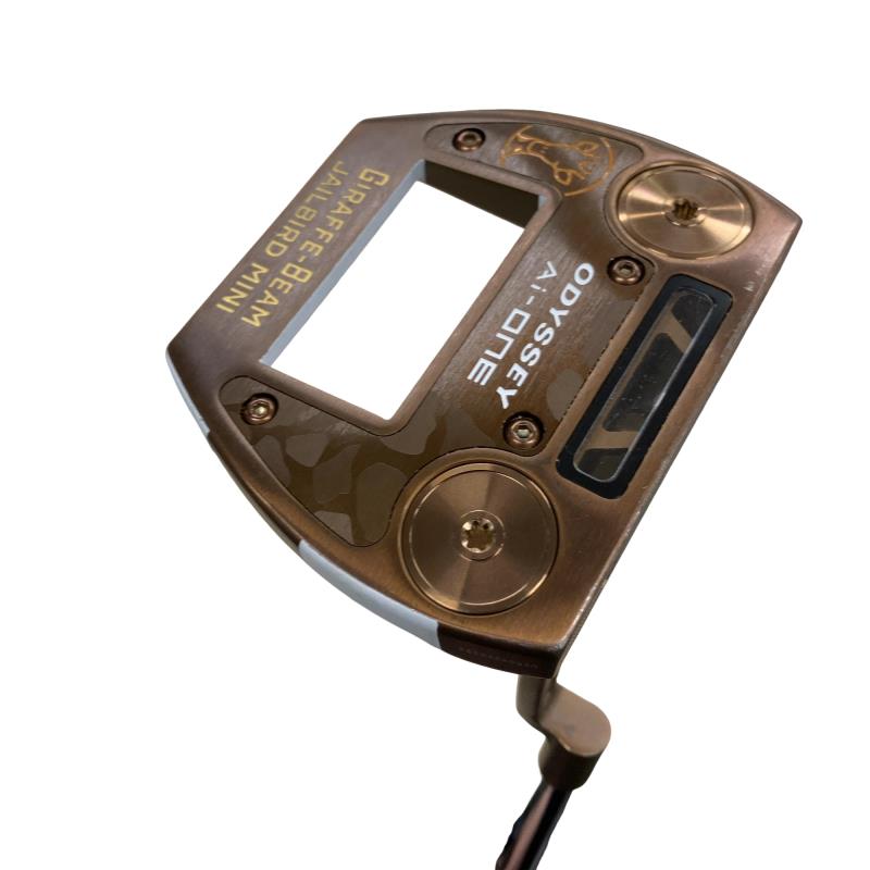 【中古】 オデッセイ Ai-ONE GIRAFFE-BEAM JAILBIRD MINI 34インチ パター PT STROKE LAB 90 スチール (フレックスその他) メンズ 男性用 右利き 右用 Cランク ゴルフクラブ