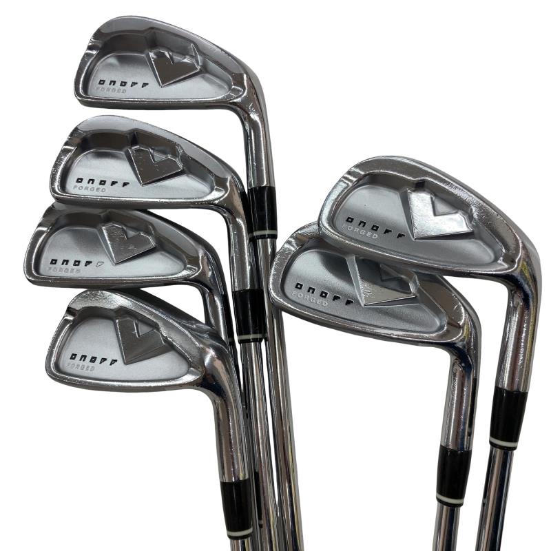 【中古】 ダイワ(グローブライド) ONOFF FORGED(2011) 6S アイアンセット IR 純正特注シャフト (フレックスS) メンズ 男性用 右利き 右用 Dランク ゴルフクラブ