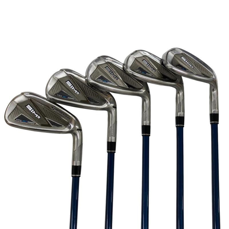 【中古】 仕立て屋お手伝いさん SIM2 MAX  5S アイアン書き割り IR TENSEI BLUE TM60(SIM2 IR) (フレックスR) メンズ 成人男性用 右利き 右用 C位置づける ゴルフ野球クラブ