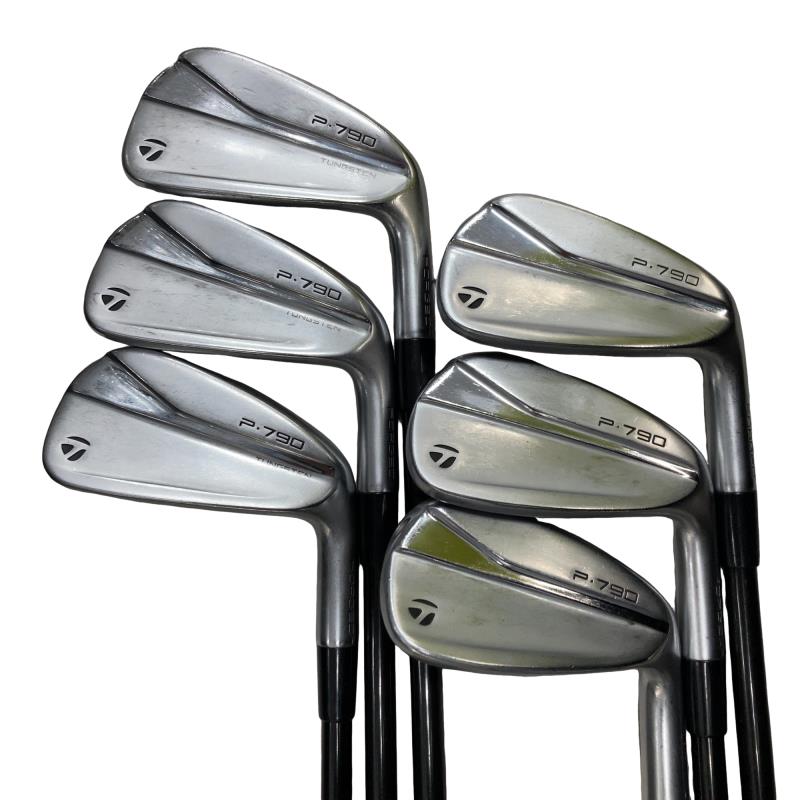 【中古】 テーラーメイド Taylor Made P・790(2021) 6S アイアンセット IR 純正特注シャフト (フレックスS) メンズ 男性用 右利き 右用 Dランク ゴルフクラブ