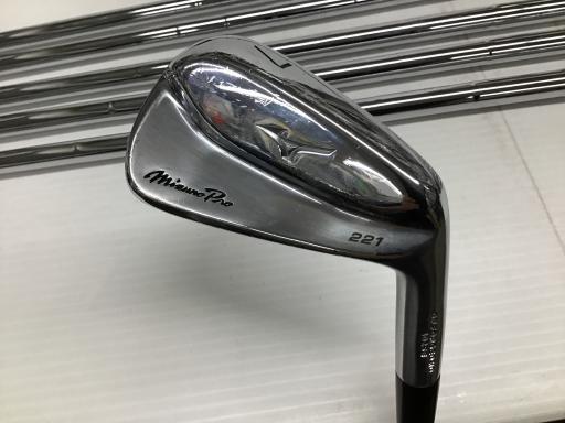 【中古】 ミズノ Mizuno Pro 221 6S アイアンセット IR 純正特注シャフト (フレックスX) メンズ 男性用 右利き 右用 Cランク ゴルフクラブ