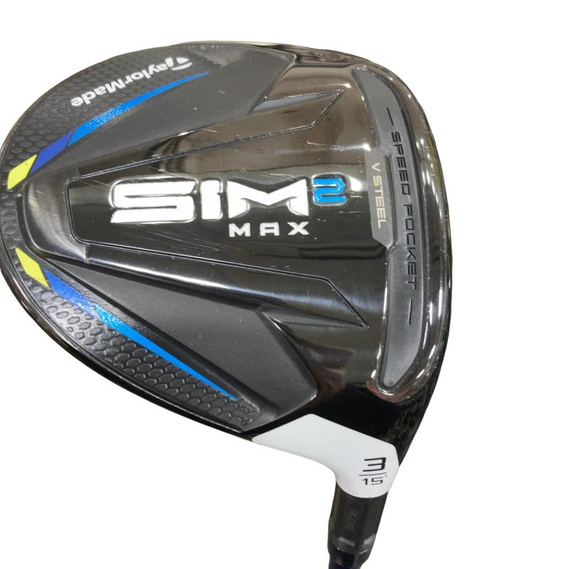 【中古】 テーラーメイド SIM2 MAX 3W フェアウェイウッド FW TENSEI BLUE TM50(SIM2 FW) (フレックスSR) メンズ 男性用 右利き 右用 Cランク ゴルフクラブ