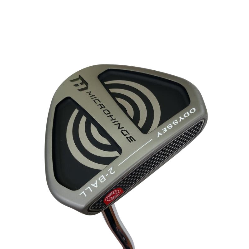 【中古】 オデッセイ MICROHINGE V-LINE 2-BALL 34in パター PT スチール写真 (フレックス余分の物) メンズ 成人男性用 右利き 右用 B価値づける ゴルフ野球クラブ