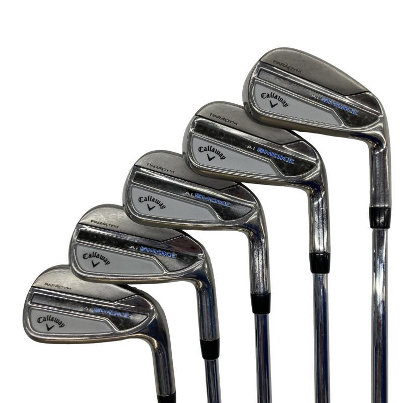 【中古】 キャロウェイ PARADYM Ai SMOKE 5S アイアンセット IR NS PRO ZELOS 7 (フレックスS) メンズ 男性用 右利き 右用 Cランク ゴルフクラブ|ゴルフパートナー 中古クラブ店
