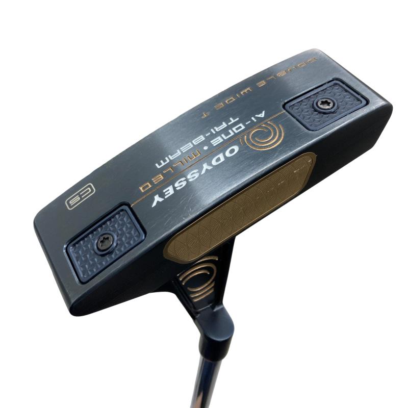 【中古】 オデッセイ Ai-ONE・MILLED TRI-BEAM DOUBLE WIDE T CS 34in パター PT STROKE LAB 90 スチール写真 (フレックス余分の物) メンズ 成人男性用 右利き 右用 B価値づける ゴルフ野球クラブ