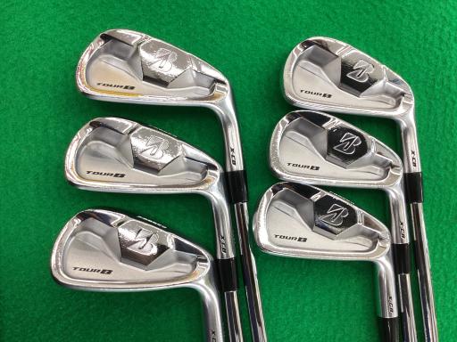 【中古】 ブリヂストン TOUR B X-CB 6S アイアンセット IR 純正特注シャフト (フレックスX) メンズ 男性用 右利き 右用 Cランク ゴルフクラブ