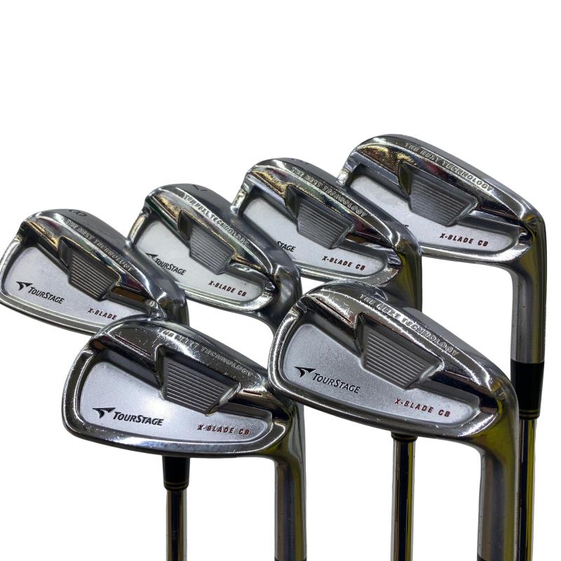 【中古】 ブリヂストン TOURSTAGE X-BLADE CB(2008) 6S アイアンセット IR Dynamic Gold (フレックスS) メンズ 男性用 右利き 右用 Dランク ゴルフクラブ