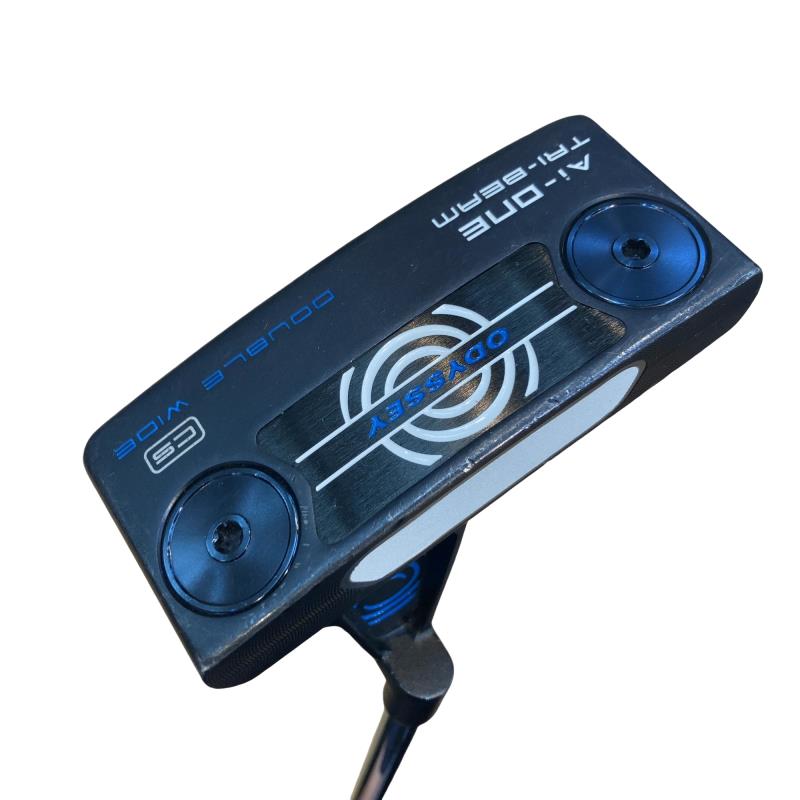 【中古】 オデッセイ Ai-ONE TRI-BEAM DOUBLE WIDE CS 34in パター PT STROKE LAB 90 スチール写真 (フレックス余分の物) メンズ 成人男性用 右利き 右用 C序列付ける ゴルフ野球クラブ