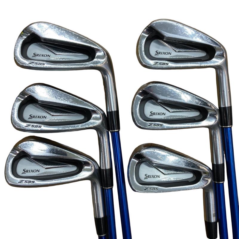 【中古】 ダンロップ SRIXON Z585 6S アイアン書き割り IR Miyazaki for IRON (フレックスS) メンズ 成人男性用 右利き 右用 D序列付ける ゴルフ野球クラブ