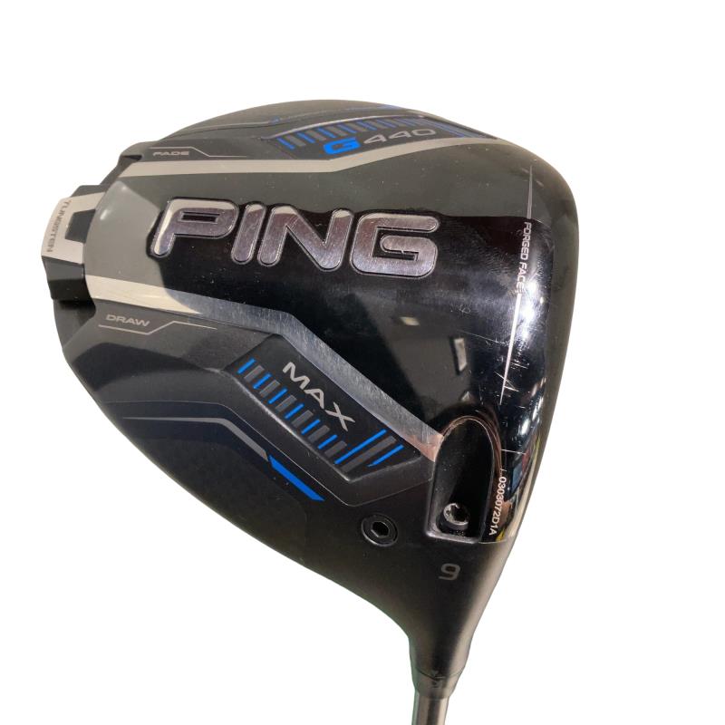 【中古】 ピン G440 MAX  9° １番ウッド DR リシャフト (フレックス余分の物) メンズ 成人男性用 右利き 右用 B序列付ける ゴルフ野球クラブ