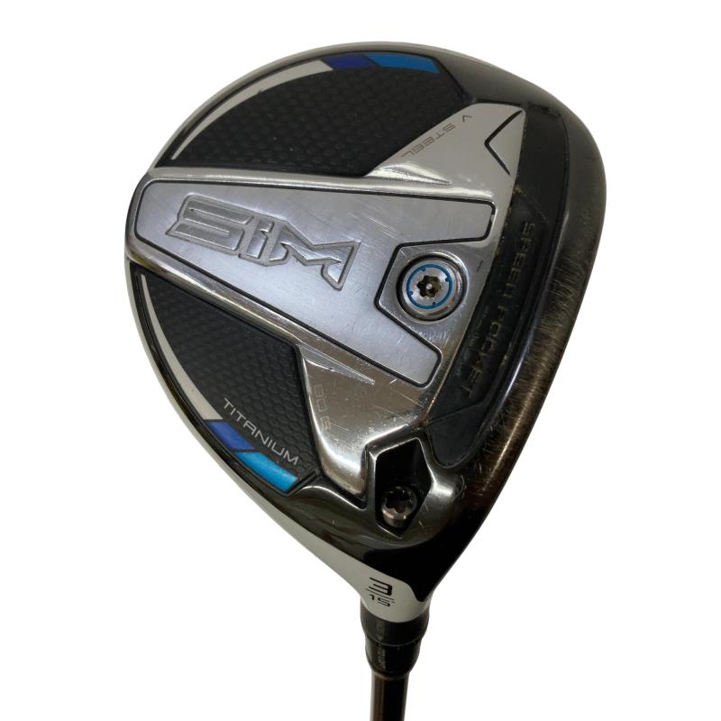 【中古】 テーラーメイド SIM 3W フェアウェイウッド FW リシャフト (フレックスその他) メンズ 男性用 右利き 右用 Cランク ゴルフクラブ