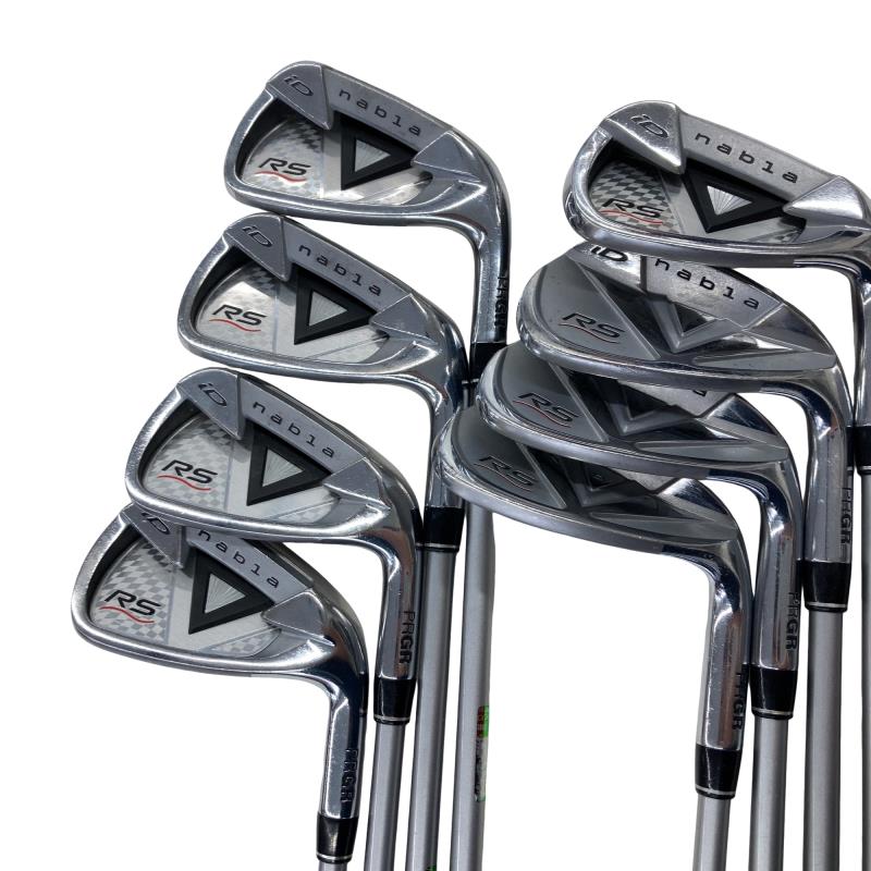 【中古】 プロギア iD nabla RS TITAN FACE 8S アイアンセット IR iD nabla RS (フレックスSR) メンズ 男性用 右利き 右用 Cランク ゴルフクラブ｜ゴルフパートナー 中古クラブ店