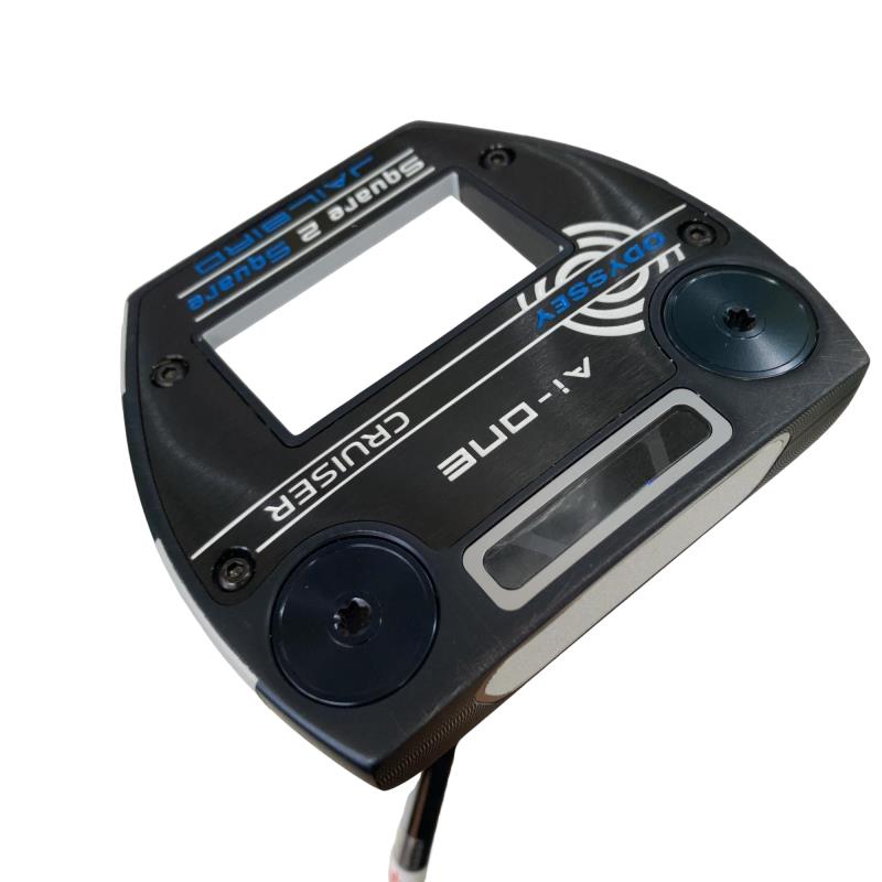 【中古】 オデッセイ Ai-ONE SQUARE 2 SQUARE JAILBIRD CRUISER 38in パター PT STROKE LAB 140 スチール写真 (フレックス余分の物) メンズ 成人男性用 右利き 右用 C序列付ける ゴルフ野球クラブ