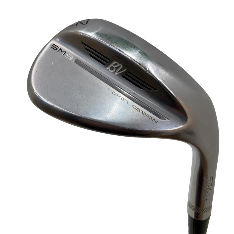【中古】 タイトリスト VOKEY SPIN MILLED SM9 ツアークロム 62°/08°M ウェッジ WG 純正特注シャフト (フレックスR) メンズ 男性用 右利き 右用 Cランク ゴルフクラブ