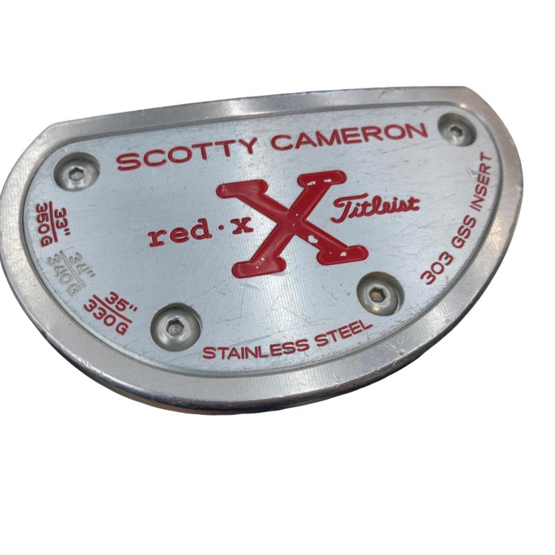 【中古】 タイトリスト SCOTTY CAMERON RED X 34in パター PT スチール写真 (フレックス余分の物) メンズ 成人男性用 右利き 右用 C位置づける ゴルフ野球クラブ