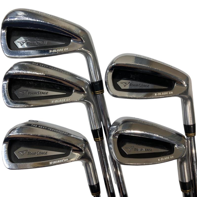 【中古】 ブリヂストン TOURSTAGE X-BLADE GR BLACK 6S アイアン仕掛ける IR Dynamic Gold (フレックスS) メンズ 成人男性用 右利き 右用 D価値づける ゴルフ野球クラブ