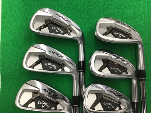 【中古】 キャロウェイ APEX(2021) 6S アイアンセット IR NS PRO ZELOS 8 (フレックスS) メンズ 男性用 右利き 右用 Cランク ゴルフクラブ