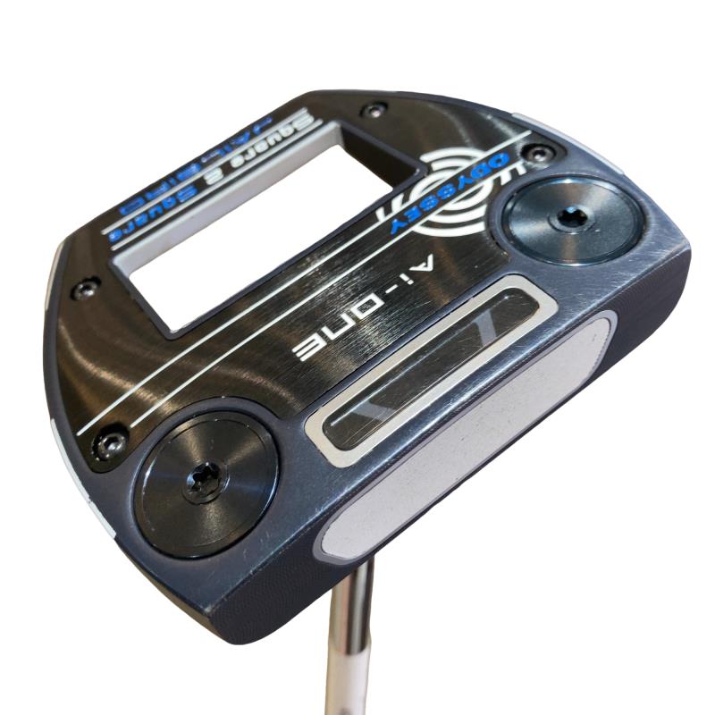 【中古】 オデッセイ Ai-ONE SQUARE 2 SQUARE JAILBIRD 33in パター PT STROKE LAB 90 スチール写真 (フレックス余分の物) メンズ 成人男性用 右利き 右用 A序列付ける ゴルフ野球クラブ