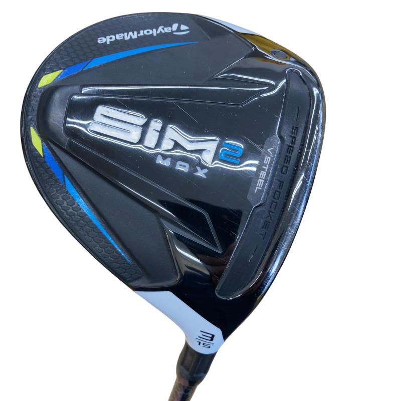 【中古】 テーラーメイド SIM2 MAX 3W フェアウェイウッド FW リシャフト (フレックスその他) メンズ 男性用 右利き 右用 Cランク ゴルフクラブ