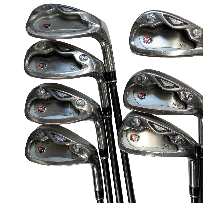【中古】 ウィルソン Wilson staff Nc6  8S アイアン書き割り IR Nano FLEX V (フレックスR) メンズ 成人男性用 右利き 右用 D位置づける ゴルフ野球クラブ