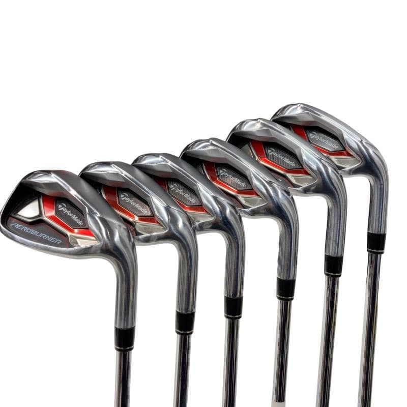 【中古】 テーラーメイド AERO BURNER 6S アイアンセット IR KBS C-TAPER 90 (フレックスS) メンズ 男性用 右利き 右用 Cランク ゴルフクラブ