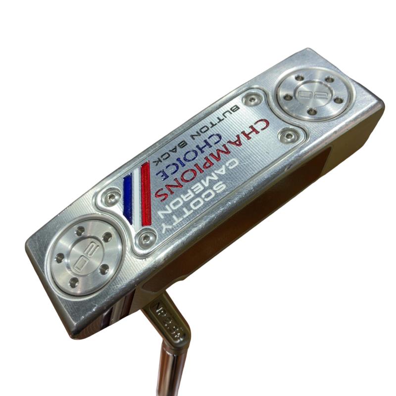 【中古】 タイトリスト SCOTTY CAMERON CHAMPIONS CHOICE BUTTON BACK NEWPORT 2.5 PLUS(2023) 33in パター PT スチール写真 (フレックス余分の物) メンズ 成人男性用 右利き 右用 C序列付ける ゴルフ野球クラブ