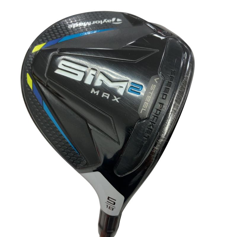 【中古】 テーラーメイド SIM2 MAX 5W フェアウェイウッド FW TENSEI BLUE TM50(SIM2 FW) (フレックスR) メンズ 男性用 右利き 右用 Cランク ゴルフクラブ
