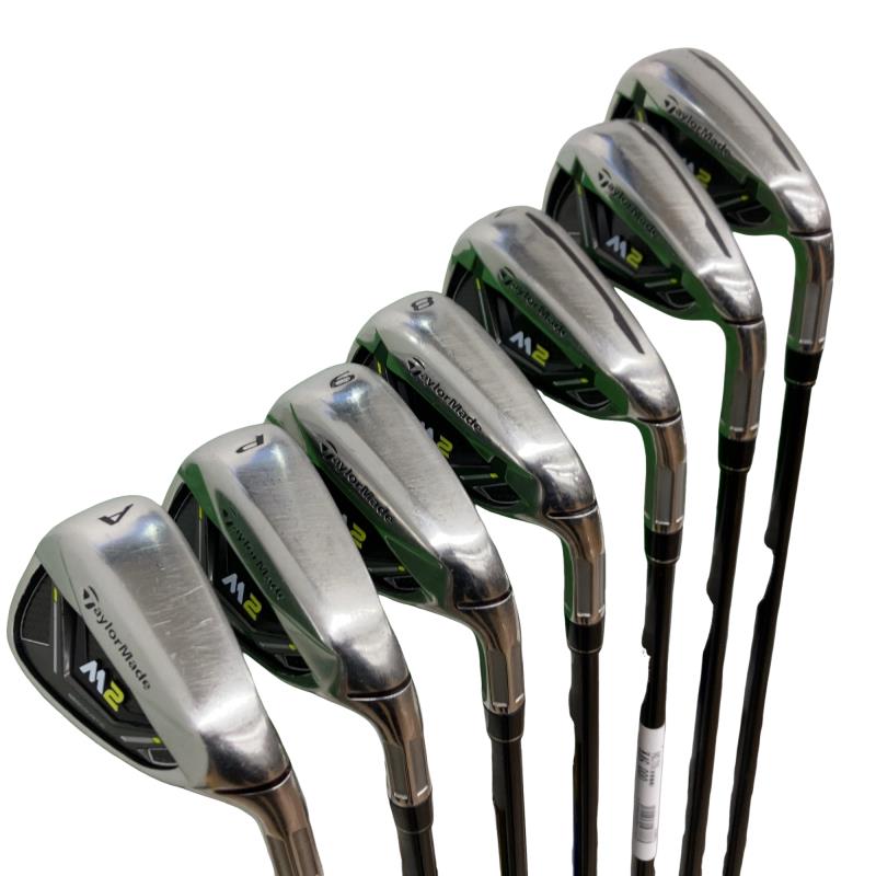 【中古】 テーラーメイド M2(2017) 8S アイアンセット IR TM7-217 (フレックスS) メンズ 男性用 右利き 右用 Cランク ゴルフクラブ