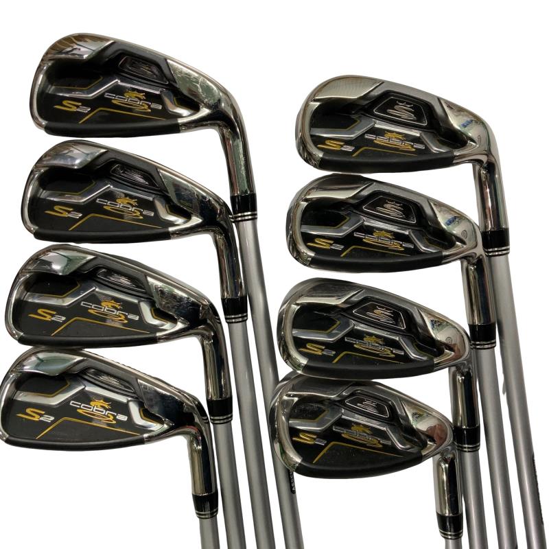 【中古】 コブラ KING cobra S2 8S USA アイアン書き割り IR Cobra ALDILA DVS-2 (フレックスR) メンズ 成人男性用 右利き 右用 C序列付ける ゴルフ野球クラブ