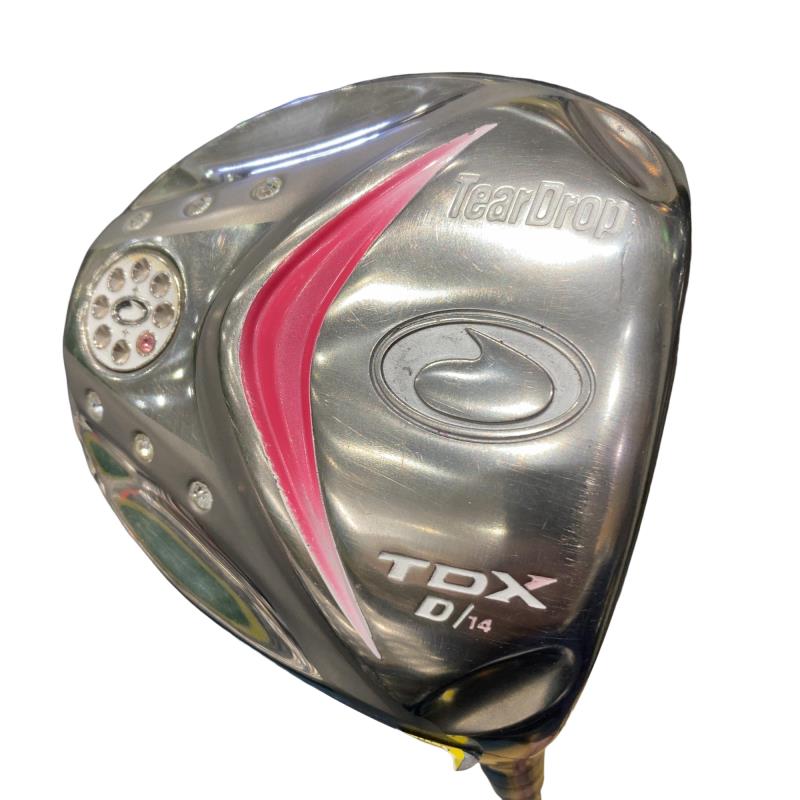 【中古】 ティアー・ドロップ Tear Drop TDX II 14° レディース(CHERRY) ドライバー DR S-5560 ハイモジュラス(ウッド) (フレックスL) レディース 女性用 右利き 右用 Cランク ゴルフクラブ