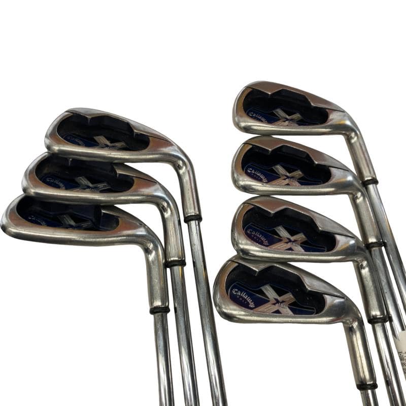 【中古】 キャロウェイ X・18R 8S USA アイアンセット IR X18 スチール (フレックスUNI) メンズ 男性用 右利き 右用 Cランク ゴルフクラブ