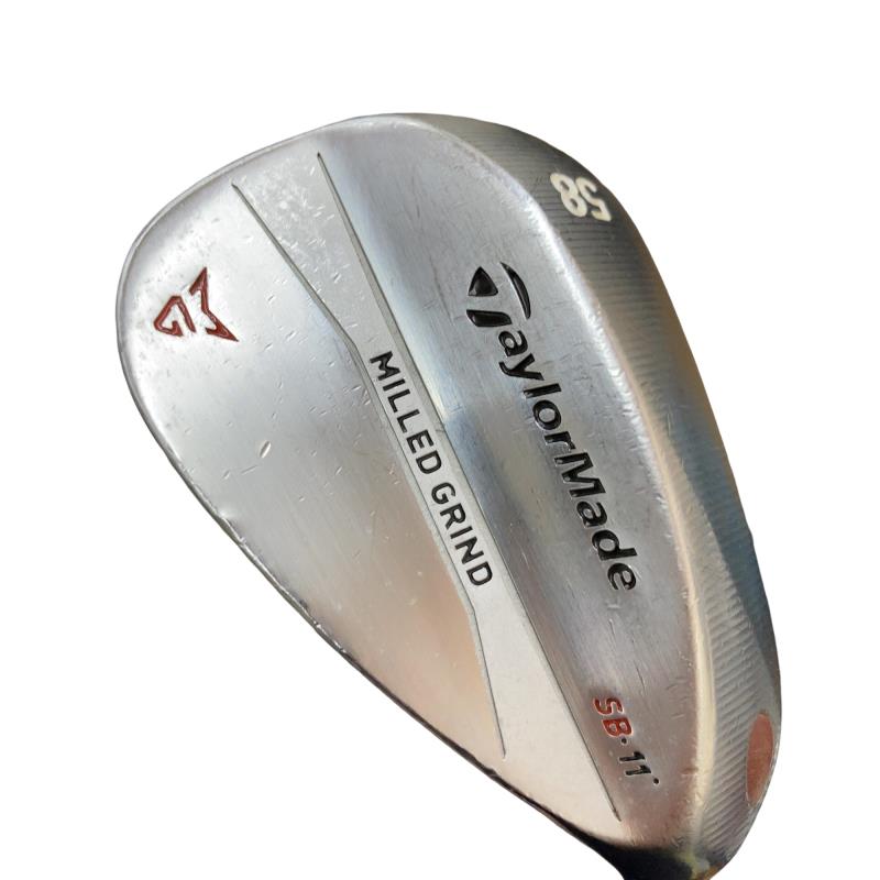 【中古】 仕立て屋お手伝いさん Taylor Made MILLED GRIND 58°/11° USA ウェッジ WG Dynamic Gold (フレックス余分の物) メンズ 成人男性用 右利き 右用 C位置づける ゴルフ野球クラブ