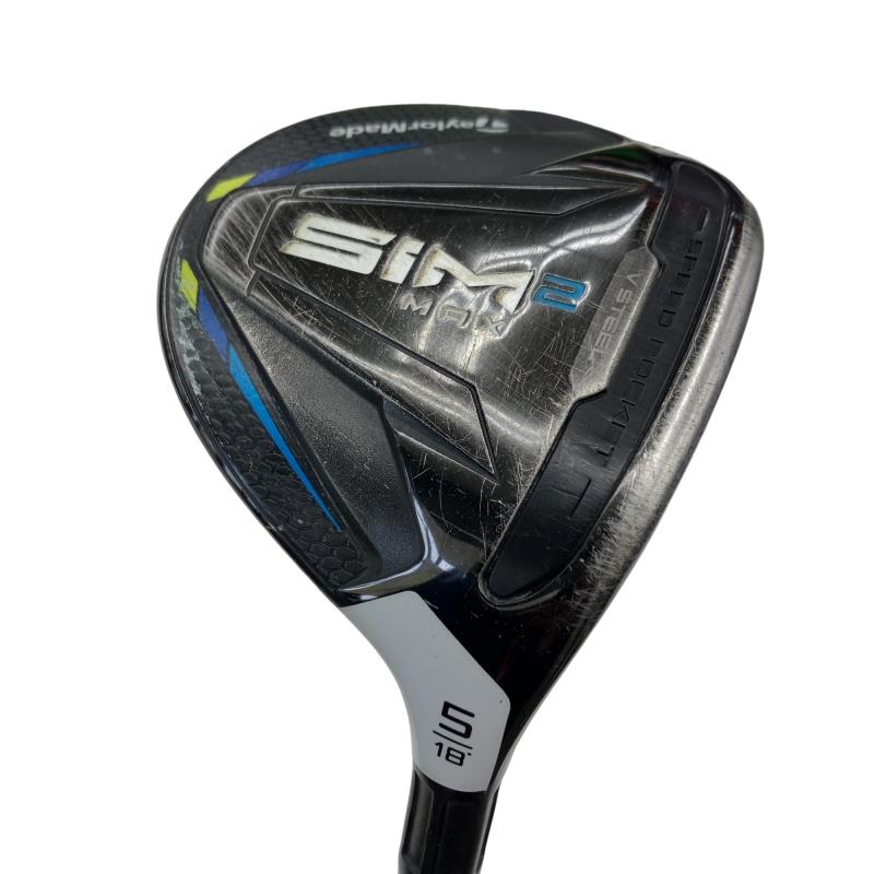 【中古】 テーラーメイド SIM2 MAX 5W フェアウェイウッド FW TENSEI BLUE TM50(SIM2 FW) (フレックスSR) メンズ 男性用 右利き 右用 Cランク ゴルフクラブ