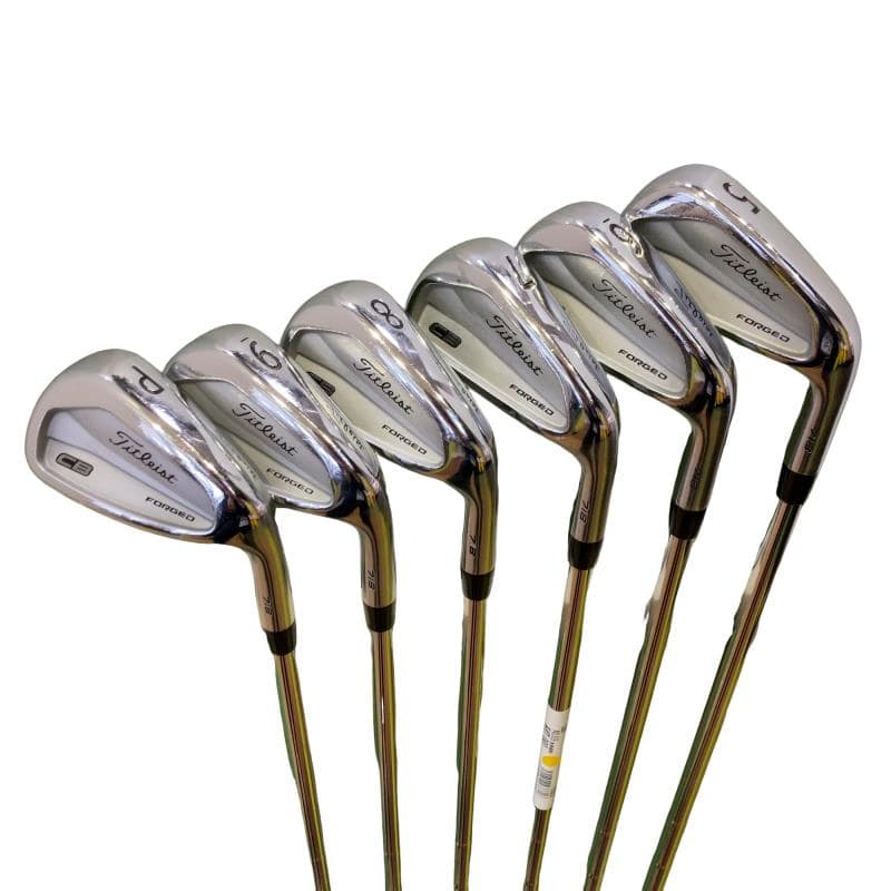 【中古】 タイトリスト Titleist CB 718 6S アイアンセット IR AMT TOUR WHITE (フレックスS) メンズ 男性用 右利き 右用 Cランク ゴルフクラブ