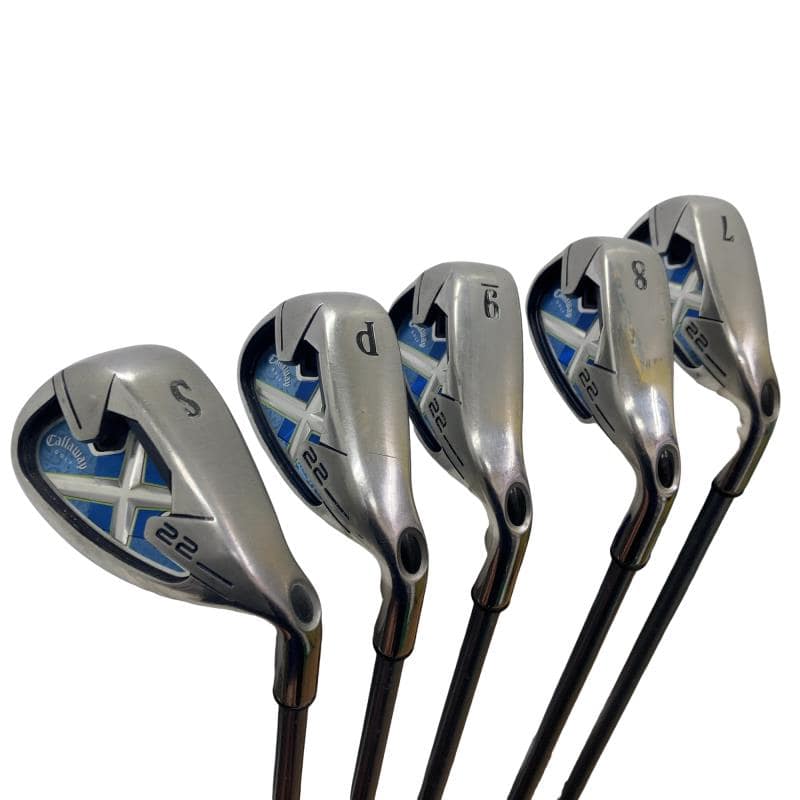 【中古】 キャロウェイ X・22 5S レディース アイアンセット IR X SERIES 40i(2008) (フレックスL) レディース 女性用 右利き 右用 Dランク ゴルフクラブ