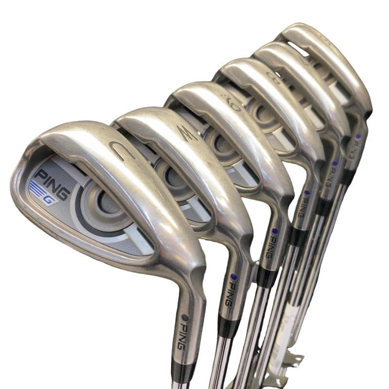 【中古】 ピン G  6S アイアン書き割り IR PING AWT 2.0 LITE (フレックスS) メンズ 成人男性用 右利き 右用 C位置づける ゴルフ野球クラブ