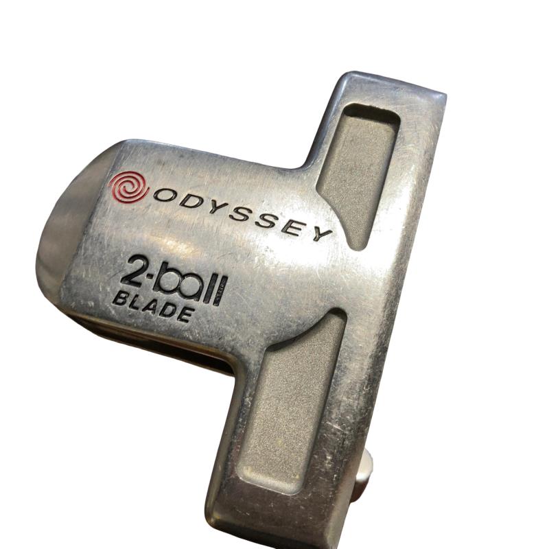 【中古】 オデッセイ WHITE HOT 2 BALL BLADE 33in パター PT スチール写真 (フレックス余分の物) メンズ 成人男性用 右利き 右用 C位置づける ゴルフ野球クラブ
