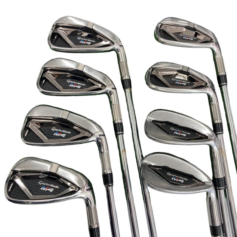 【中古】 テーラーメイド M4 8S アイアンセット IR RE-AX 90 STEEL JAPAN・SPEC(アイアン) (フレックスS) メンズ 男性用 右利き 右用 Cランク ゴルフクラブ
