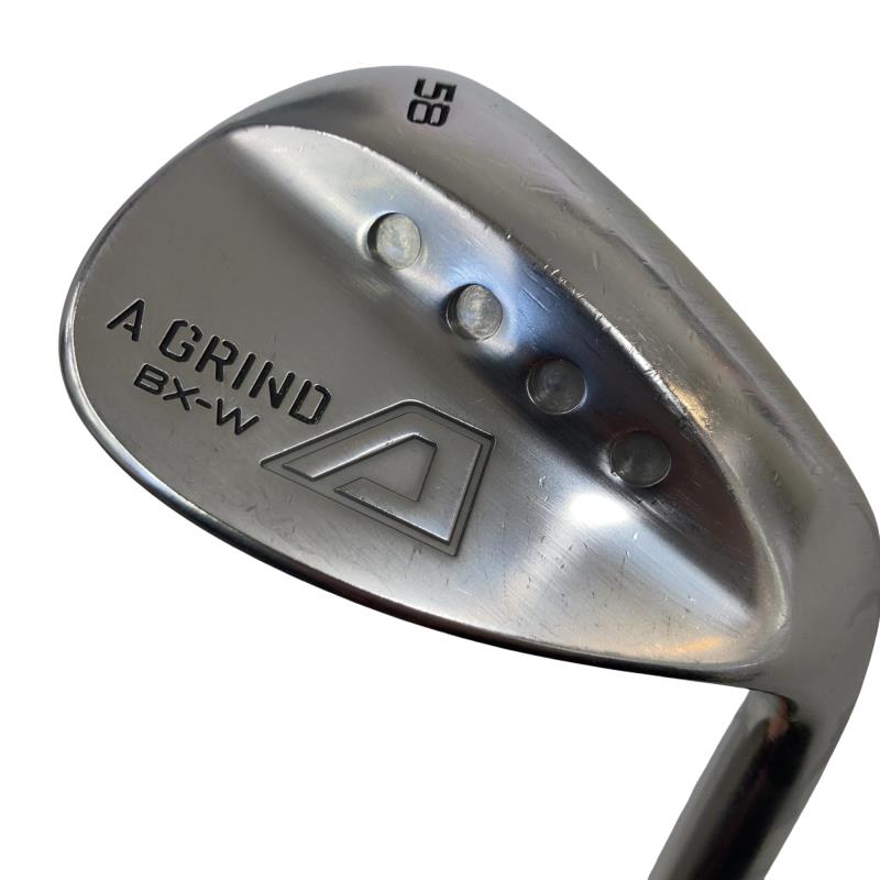 【中古】 A DESIGN GOLF A GRIND BX-W(ニッケルクロム) 58° ウェッジ WG リシャフト (フレックスその他) メンズ 男性用 右利き 右用 Cランク ゴルフクラブ