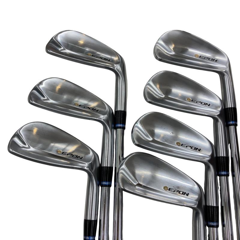 【中古】 エポンゴルフ株式会社 EPON 個人的(2022) 7S アイアン書き割り IR 純然たる特注矢がら (フレックスS) メンズ 成人男性用 右利き 右用 C位置づける ゴルフ野球クラブ