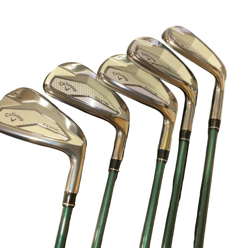【中古】 キャロウェイ ELYTE MAX FAST 5S アイアンセット IR LIN-Q GREEN 40 for CW(ELYTE IR) (フレックスR) メンズ 男性用 右利き 右用 Cランク ゴルフクラブ