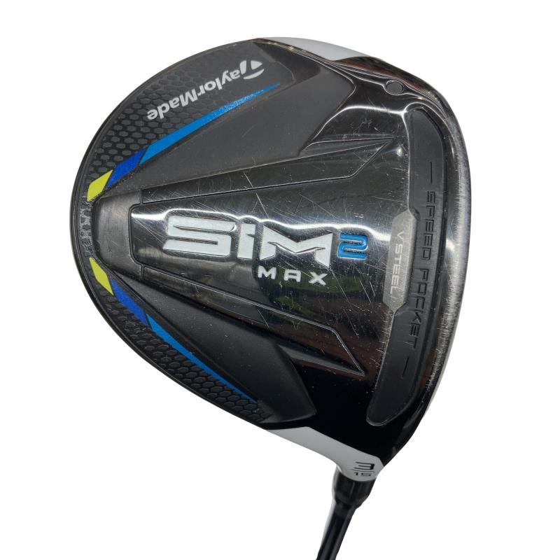 【中古】 テーラーメイド SIM2 MAX 3W フェアウェイウッド FW Diamana TB 60 (フレックスS) メンズ 男性用 右利き 右用 Cランク ゴルフクラブ