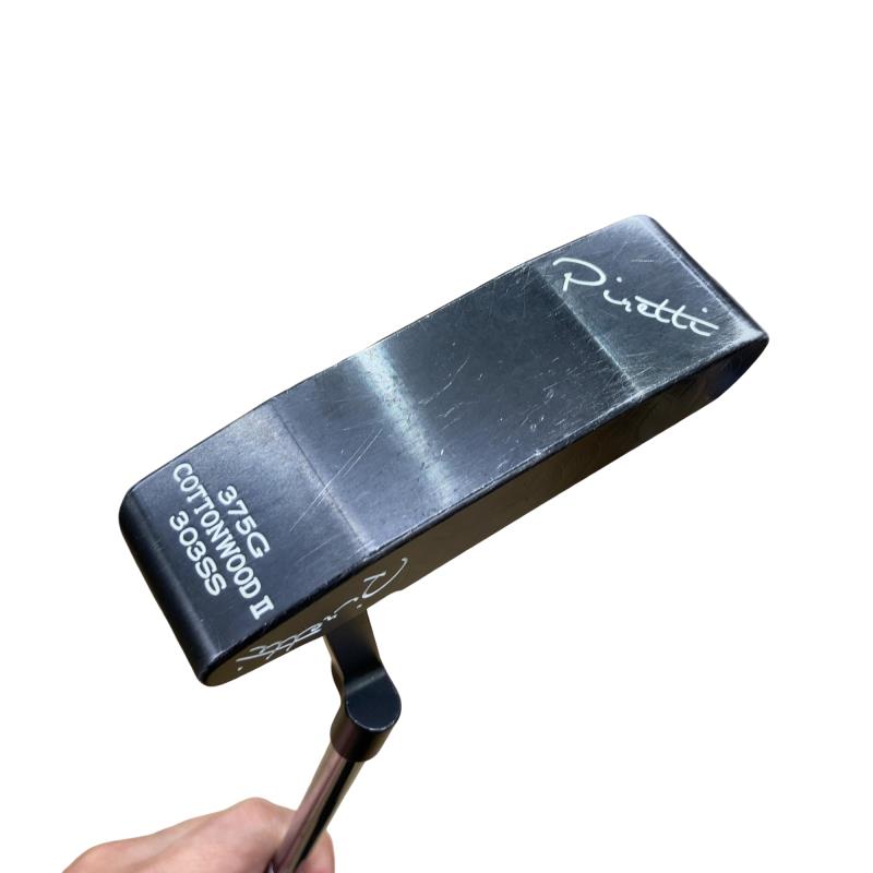 【中古】 Piretti Piretti MIDNIGHT BLACK COTTONWOOD II(375G) 34in パター PT スチール写真 (フレックス余分の物) メンズ 成人男性用 右利き 右用 C序列付ける ゴルフ野球クラブ