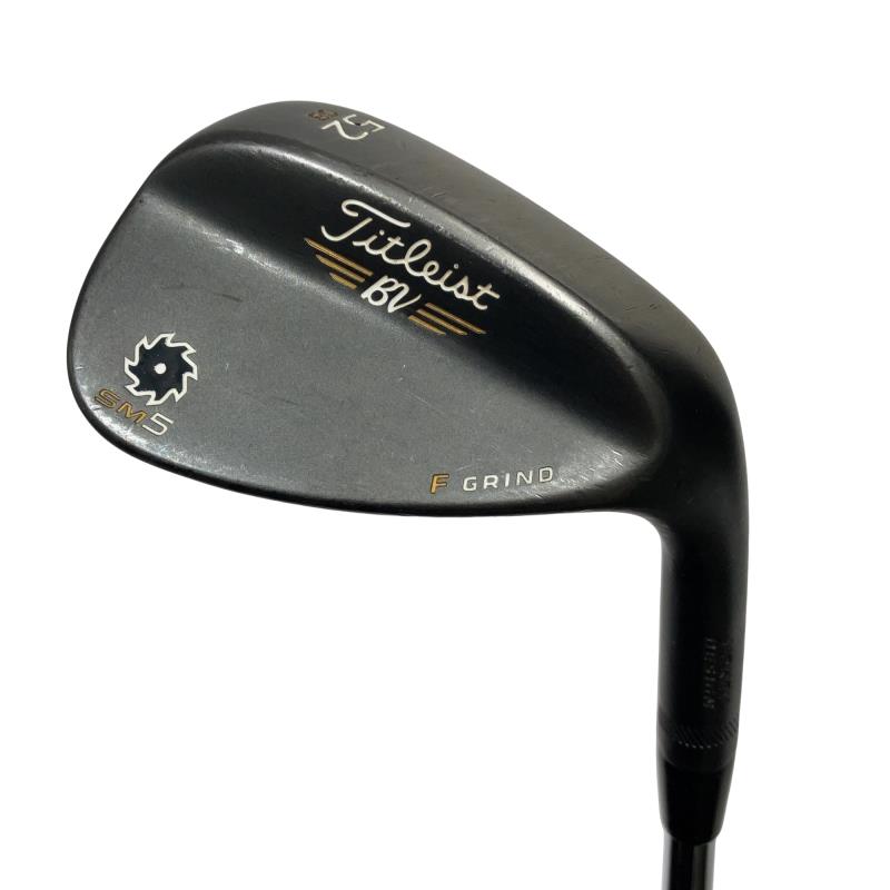 【中古】 タイトリスト VOKEY SPIN MILLED SM5 ブラック 52°/08°F USA ウェッジ WG Dynamic Gold (フレックスS) メンズ 男性用 右利き 右用 Cランク ゴルフクラブ