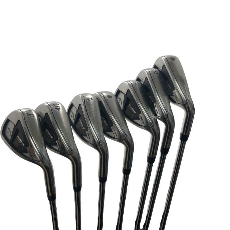 【中古】 キャロウェイ ROGUE ST MAX  9S アイアン仕掛ける IR NS PRO ZELOS 7 (フレックスS) メンズ 成人男性用 右利き 右用 C価値づける ゴルフ野球クラブ